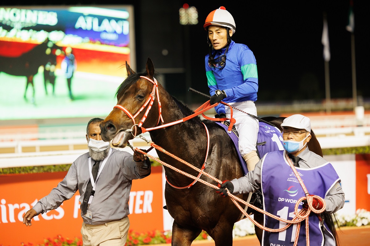 海外で初のG1制覇を達成したパンサラッサ。劇的な勝利となった。 ©DUBAI RACING CLUB