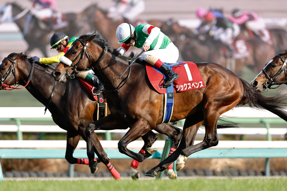 エコロヴァルツをハナ差とらえたシックスペンス。春のGⅠ戦線へ向けて、上々のスタートを切った